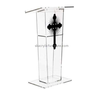 China plexiglass manufacturer custom acrylic podium church for speeches AP-1257