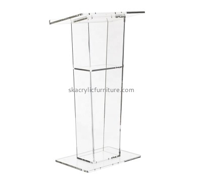 Acrylic furniture manufacturer custom plexiglass floor standing lectern AP-1261