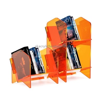 China plexiglass manufacturer custom acrylic desktop bookshelf storage organizer AT-858