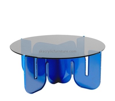 Lucite fruniture supplier custom acrylic round dining table AT-859