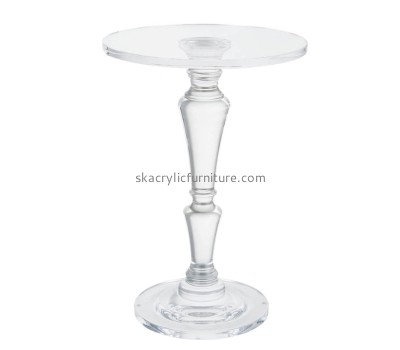 China acrylic manufacturer custom plexiglass round small coffee table AT-864