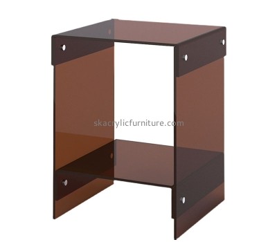 Lucite fruniture supplier custom acrylic bedside table AT-867