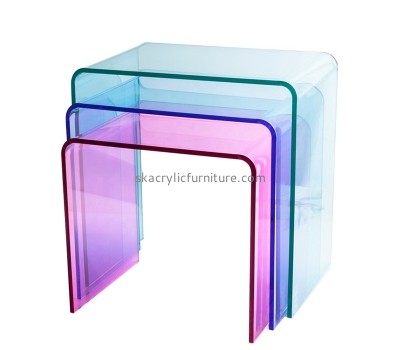 China plexiglass manufacturer custom acrylic side coffee table AT-866