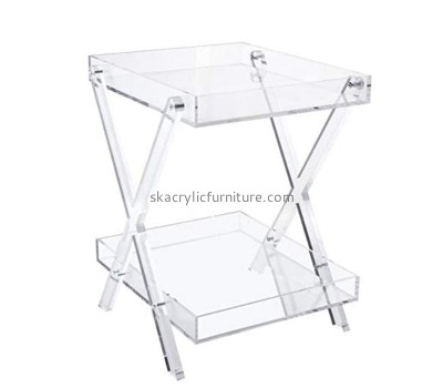 Acrylic display manufacturer custom plexiglass folding tray side table AT-868