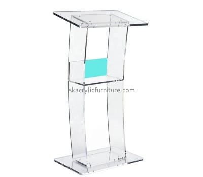 Acrylic furniture manufacturer custom plexiglass church lectern AP-1269