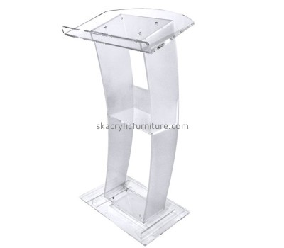 China perspex manufacturer custom acrylic podium stand for speeches AP-1270