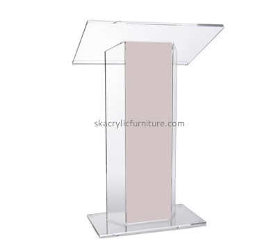 China acrylic supplier custom plexiglass podium for forum AP-1271