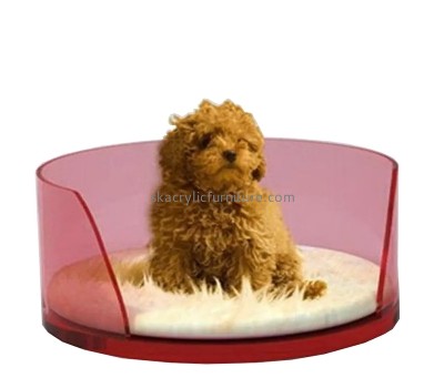 Acrylic products supplier custom plexiglass pet dog cat bed AB-083