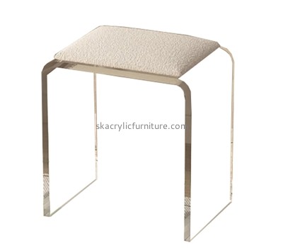 Lucite fruniture supplier custom acrylic shoe changing stool AC-074