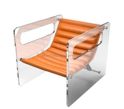 China acrylic supplier custom plexiglass bedroom backrest chair AC-081