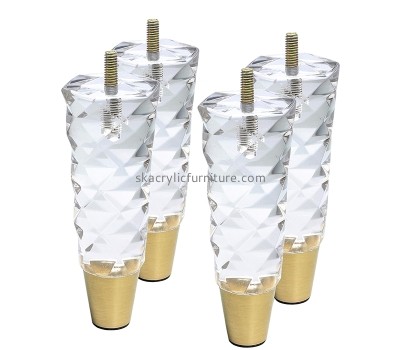 Acrylic products supplier custom diamond pattern plexiglass decor DIY legs AL-075