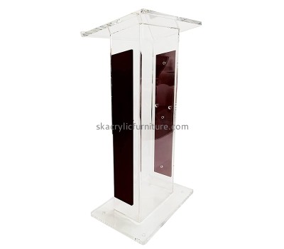 China plexiglass supplier custom acrylic lectern podium stand AP-1272