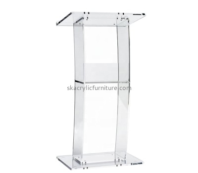 China acrylic supplier custom plexiglass podium pulpit lectern AP-1274