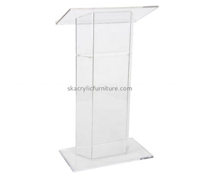 Acrylic furniture supplier custom plexiglass lectern podium for speeches AP-1275