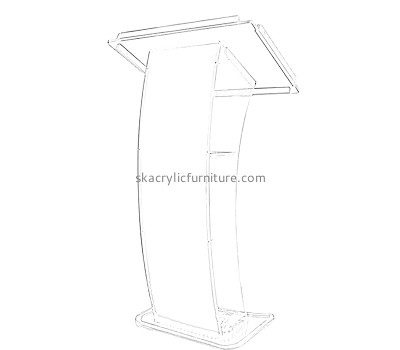 China perspex manufacturer custom acrylic podium for opening ceremonies AP-1277