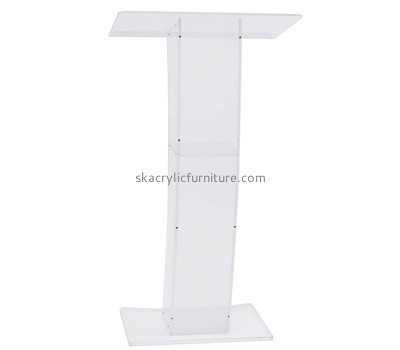 Acrylic furniture manufacturer custom plexiglass lectern for office wedding AP-1278