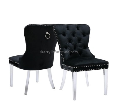 Plexiglass display manufacturer custom armless chair with acrylic legs AC-088