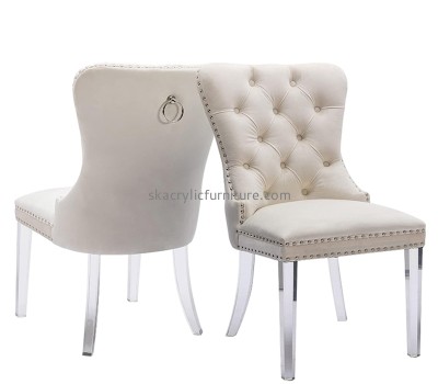 Perspex display supplier custom dining chairs with acrylic legs AC-086