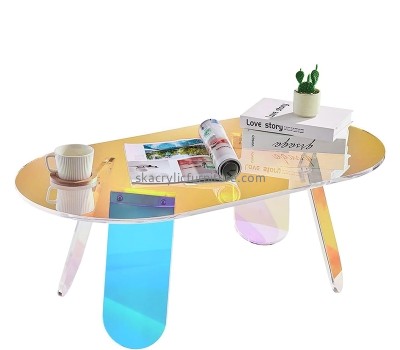 Lucite products supplier custom acrylic colorful end table for home AT-886