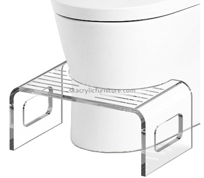 Custom clear acrylic foot poop stool for kids AC-096