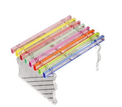 Custom clear acrylic rainbow-colored acrylic step stool for kids AC-100