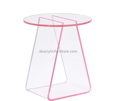 Custom acrylic round nightstand coffee table AT-905