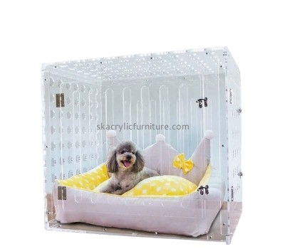 Custom acrylic pet dog enclosure bed AB-116