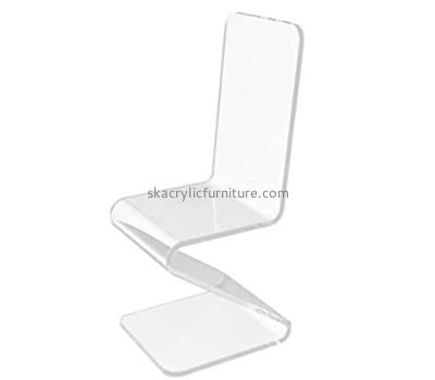 Custom clear acrylic Z shape chair AC-107