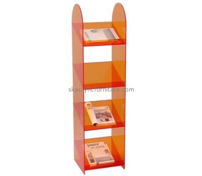 Custom wholesale acrylic 4 tiers book shelf AT-917