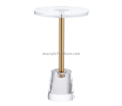 Lucite fruniture supplier custom acrylic round side table end table AT-852