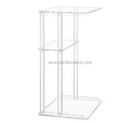 Acrylic furniture manufacturer custom plexiglass C shaped end table AT-846 Acrylic furniture manufacturer custom plexiglass C shaped end table AT-846