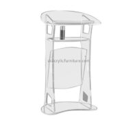 Plexiglass furniture supplier custom acrylic floor standing lectern lucite podium AP-1239