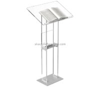 Custom acrylic lecterns with storage shelf AP-1299