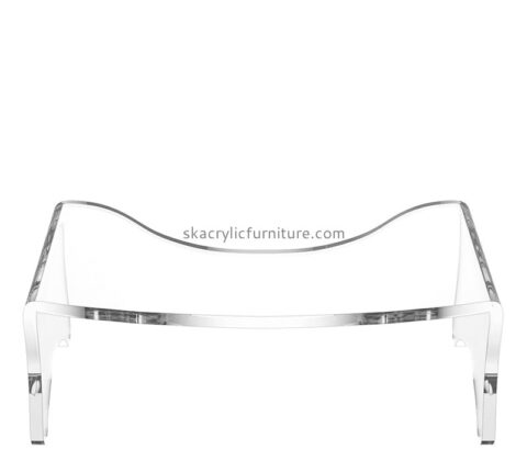 Custom clear acrylic toilet squat stool for bathroom AC-098