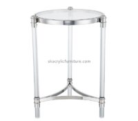 Acrylic furniture supplier custom plexiglass small round table for lobby AT-863 Acrylic furniture supplier custom plexiglass small round table for lobby AT-863