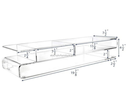 Custom acrylic monitor storage riser stand AT-797