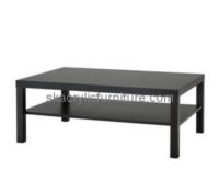 Black acrylic coffee table with shelf AT-680 Black acrylic coffee table with shelf AT-680