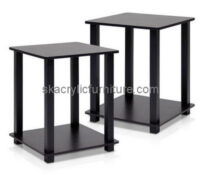 Customize black acrylic corner side table AT-311