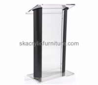 Acrylic furniture manufacturers customized black podium furniture AP-557 Acrylic furniture manufacturers customized black podium furniture AP-557