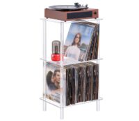 Wholesale custom acrylic record player stand with storage