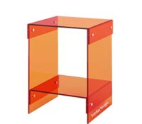 Wholesale custom acrylic sofa side table with storage AT-1061 Wholesale custom acrylic sofa side table with storage