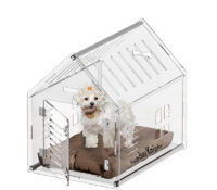 Wholesale custom acrylic indoor dog house with door