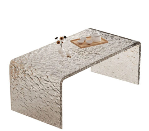 Wholesale custom water rippled acrylic coffee table
