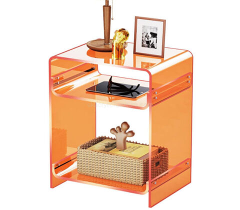 Wholesale custom acrylic nightstand with storage