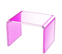 Wholesale custom acrylic U shape side table AT-1136 Wholesale custom acrylic U shape side table