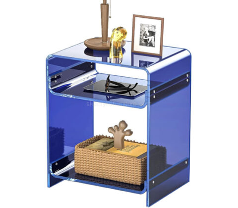 Wholesale custom acrylic end table with storage