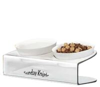 Wholesale custom acrylic raised dog feeder stand AB-157 Wholesale custom acrylic raised dog feeder stand