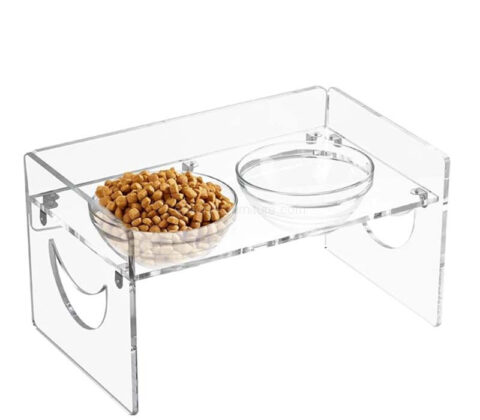 Wholesale custom acrylic dog bowls stand