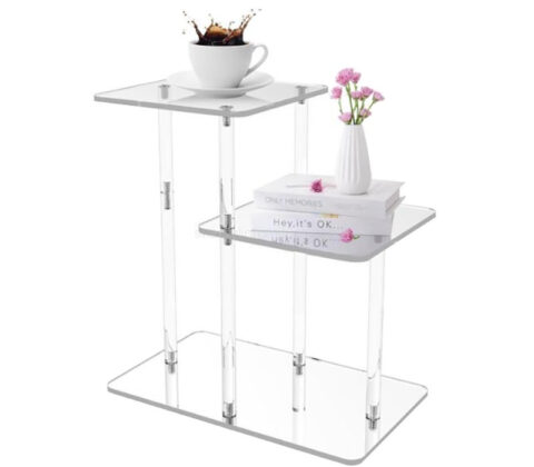 Wholesale custom plexiglass sofa side coffee table