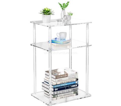 Wholesale custom plexiglass 3 tiers side table